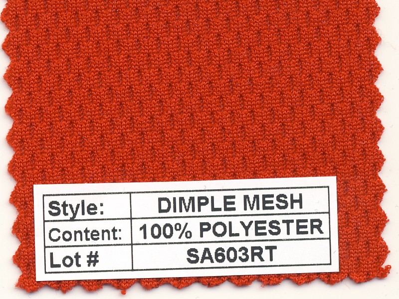 Dimple Mesh 100% Poly 200 Gram Heavy Weight